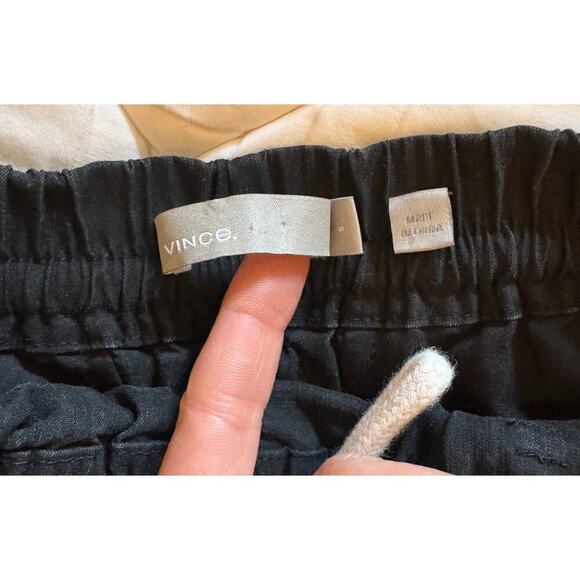 VINCE Linen Blend Rope Tie Pull On Shorts Casual Beachy Size S - Picture 4 of 4